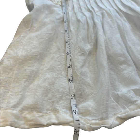 Anthropologie Ranna Gill Linen Lace Tank Top XXS White Boho Cottagecore - Picture 6 of 11